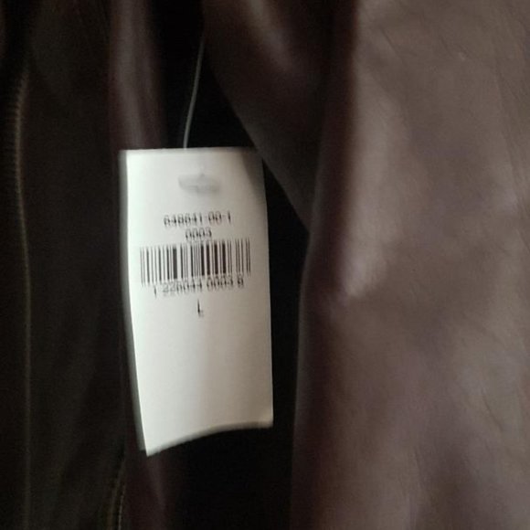 Old Navy Brown Moto jacket.  New with tags.  Size large - Picture 5 of 5
